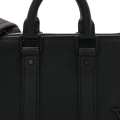 Louis Vuitton Grained Calfskin Aerogram Keepall XS Black 7 of 9