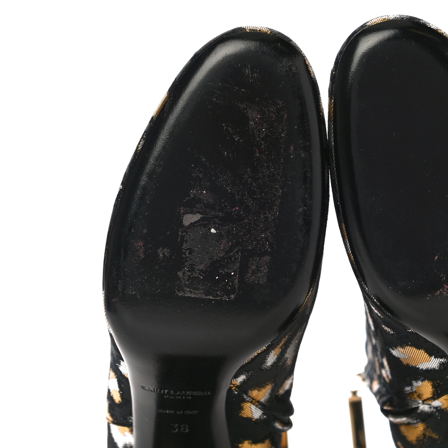Jacquard Leopard Loulou Ankle Boots 38 Oro