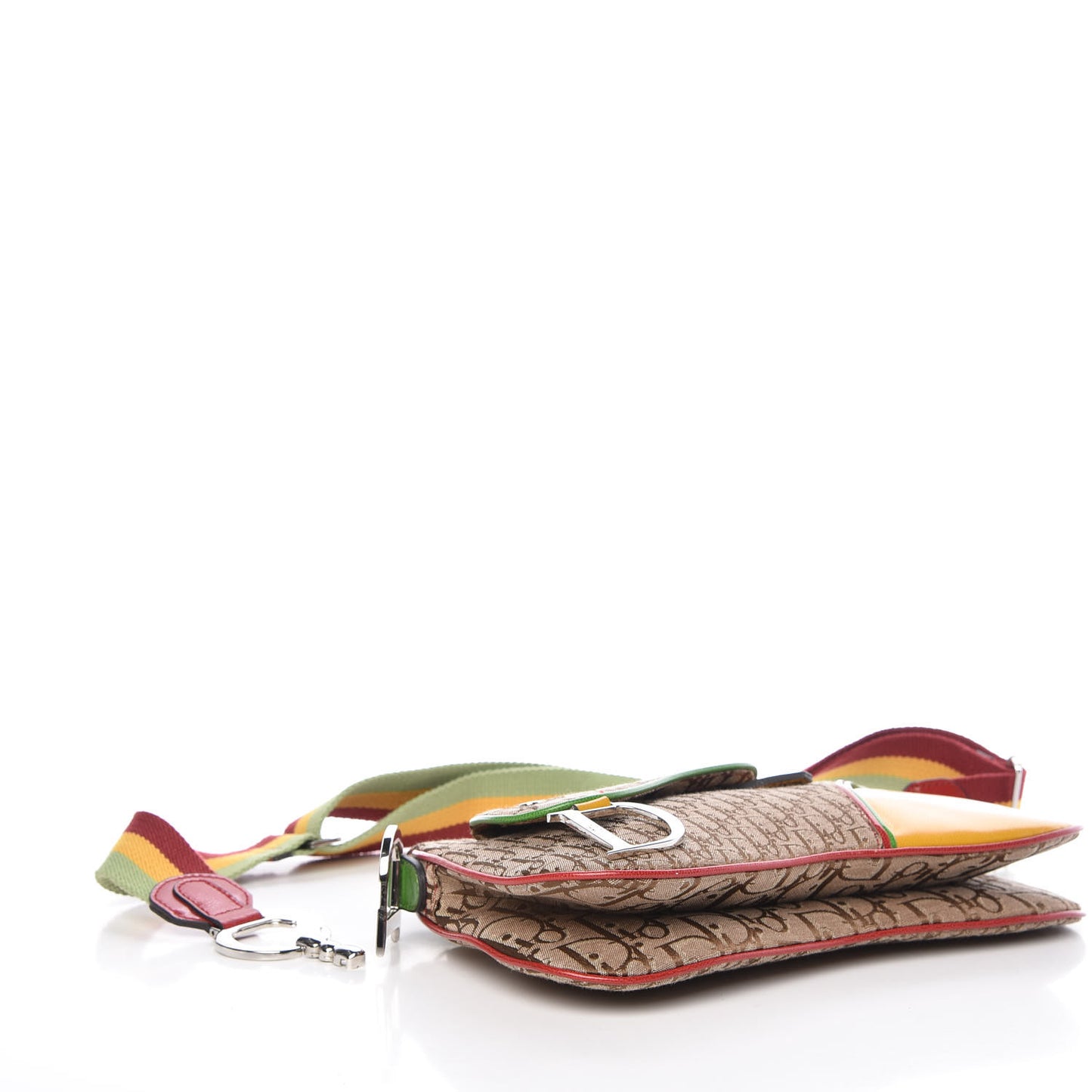 Monogram Rasta Double Saddle Beige