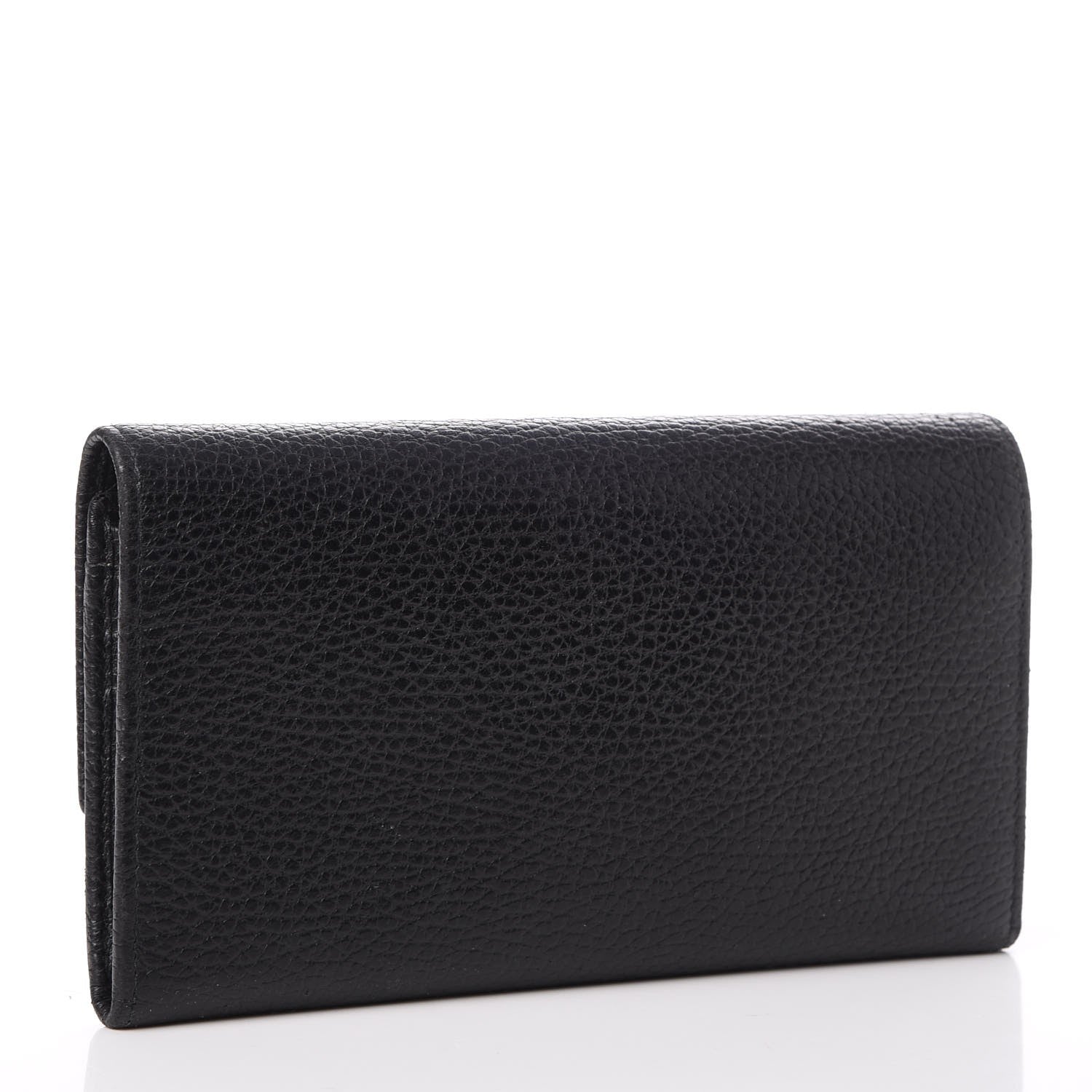 Gucci Dollar Calfskin Swing Continental Wallet Black 3 of 9