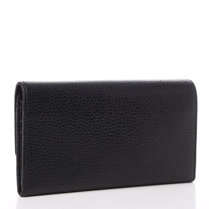 Gucci Dollar Calfskin Swing Continental Wallet Black 3 of 9