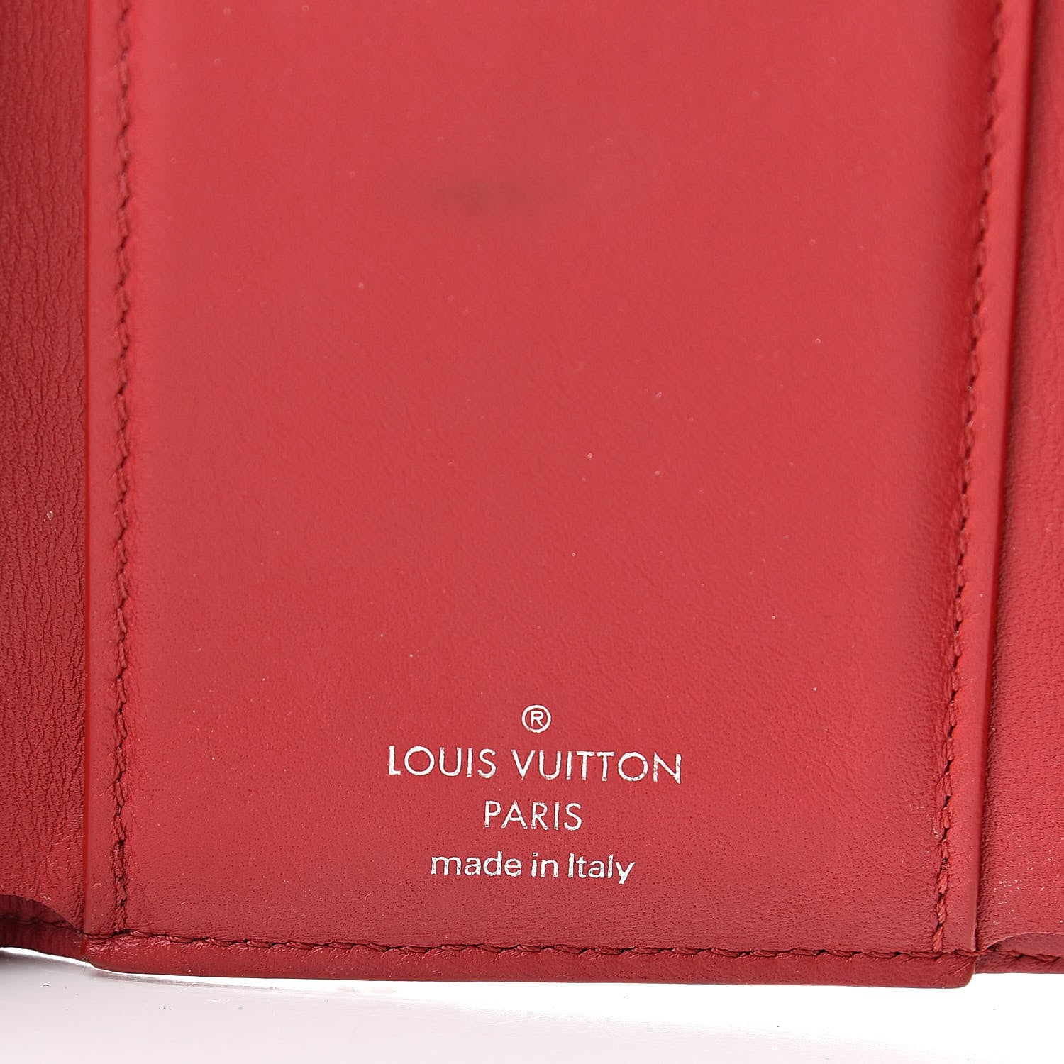 Louis Vuitton Calfskin New Wave Compact Wallet Rouge 6 of 14