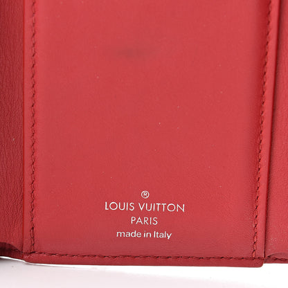 Louis Vuitton Calfskin New Wave Compact Wallet Rouge 6 of 14