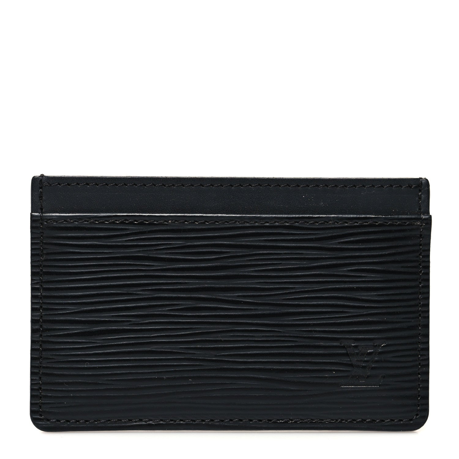 Louis Vuitton Epi Card Holder Black 1 of 7