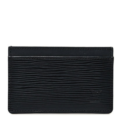 Louis Vuitton Epi Card Holder Black 1 of 7