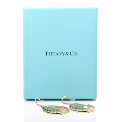 Tiffany 18K Yellow Gold Paloma Picasso Villa Paloma Palm Earrings 5 of 5