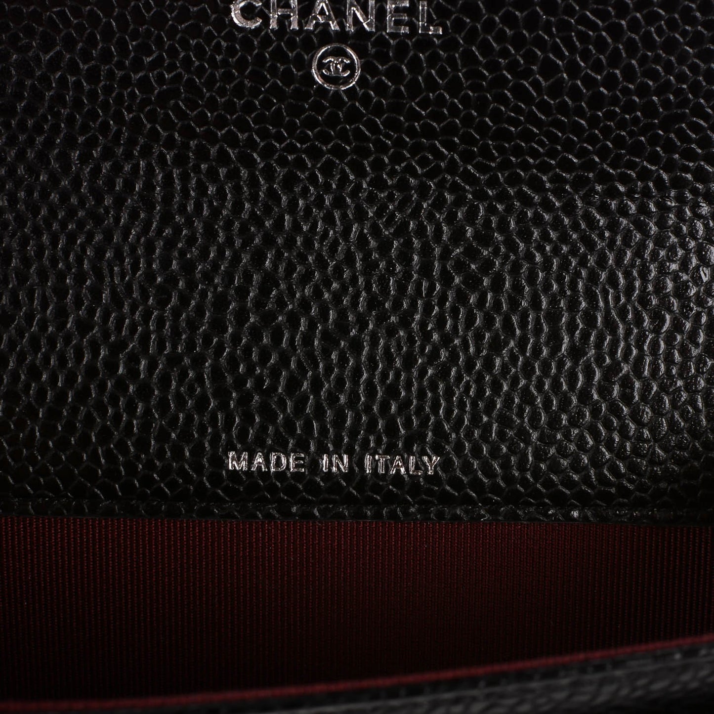 Caviar Quilted Flap Card Holder Black