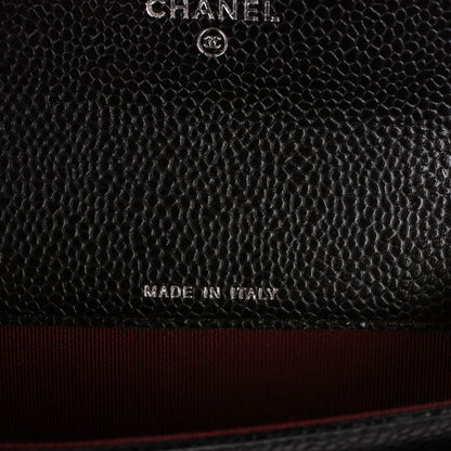 Chanel Caviar Quilted Flap Card Holder Black 6 of 8