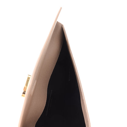 Saint Laurent Grain De Poudre Uptown Pouch Dark Beige 5 of 9