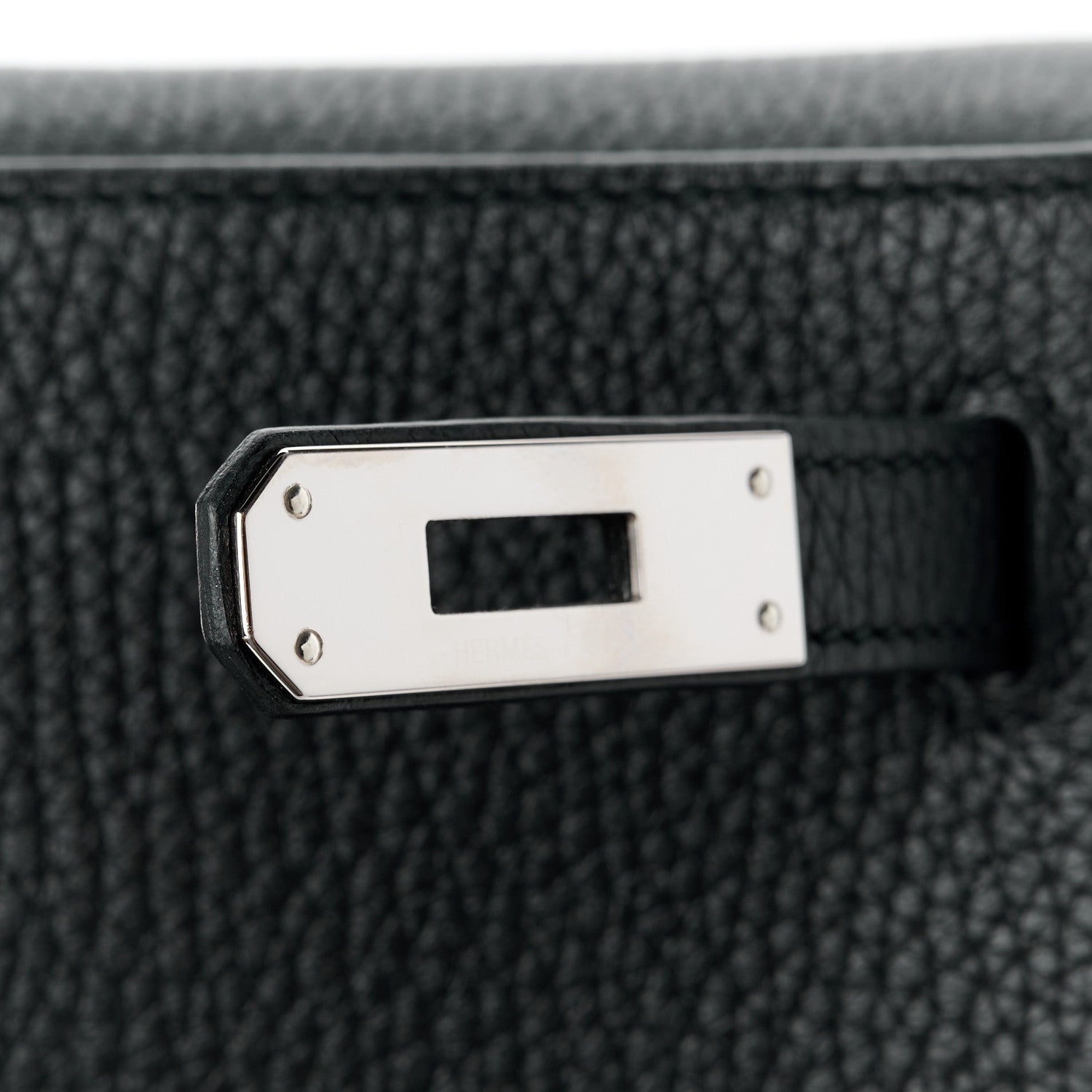 Hermes Taurillon Clemence Kelly Ado Backpack Black 8 of 17