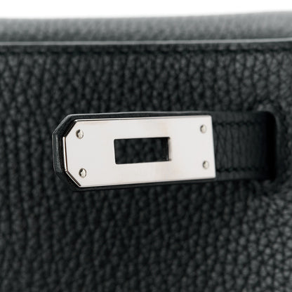 Hermes Taurillon Clemence Kelly Ado Backpack Black 8 of 17