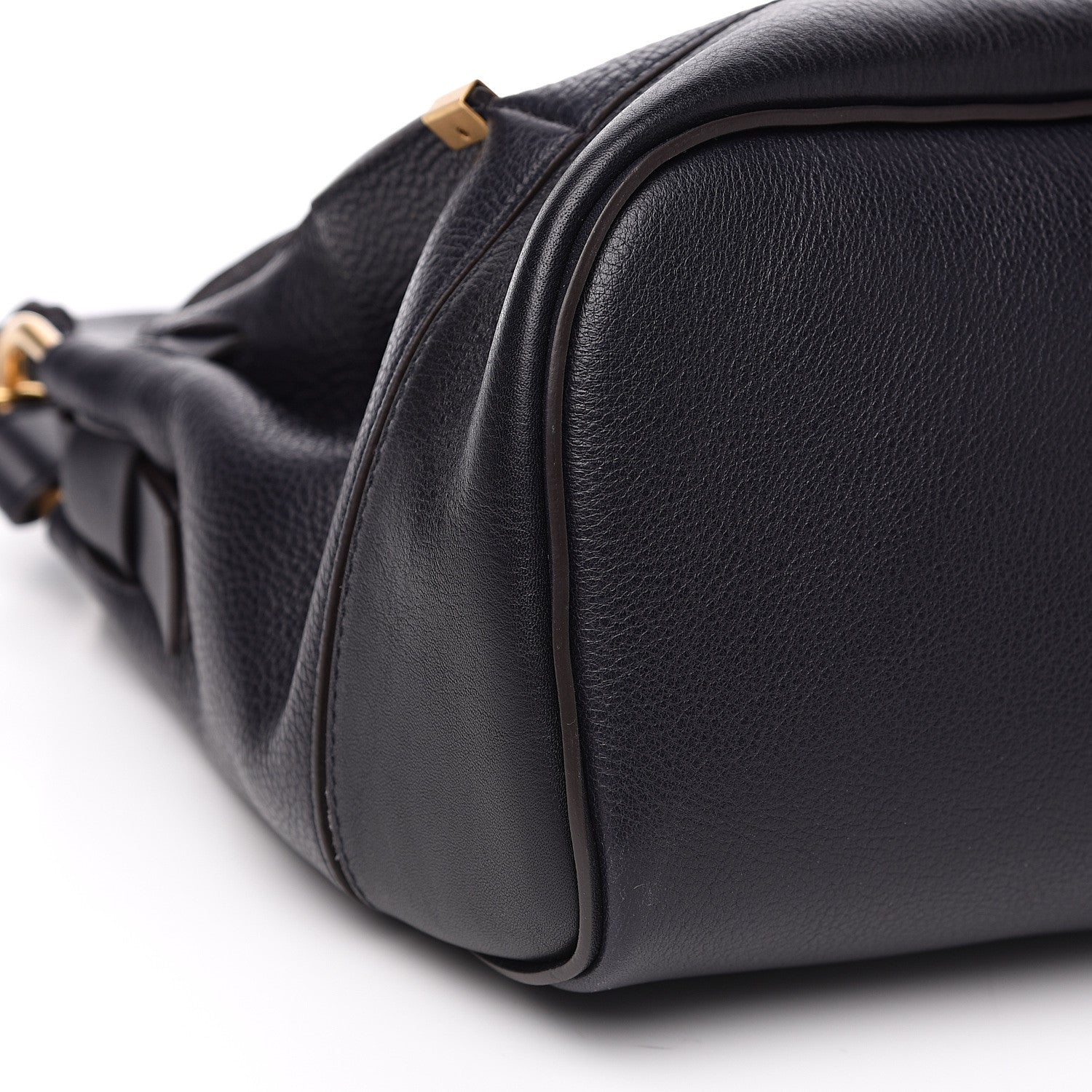 Chloe Calfskin Medium Owen Flap Bag Full Blue 8 of 9