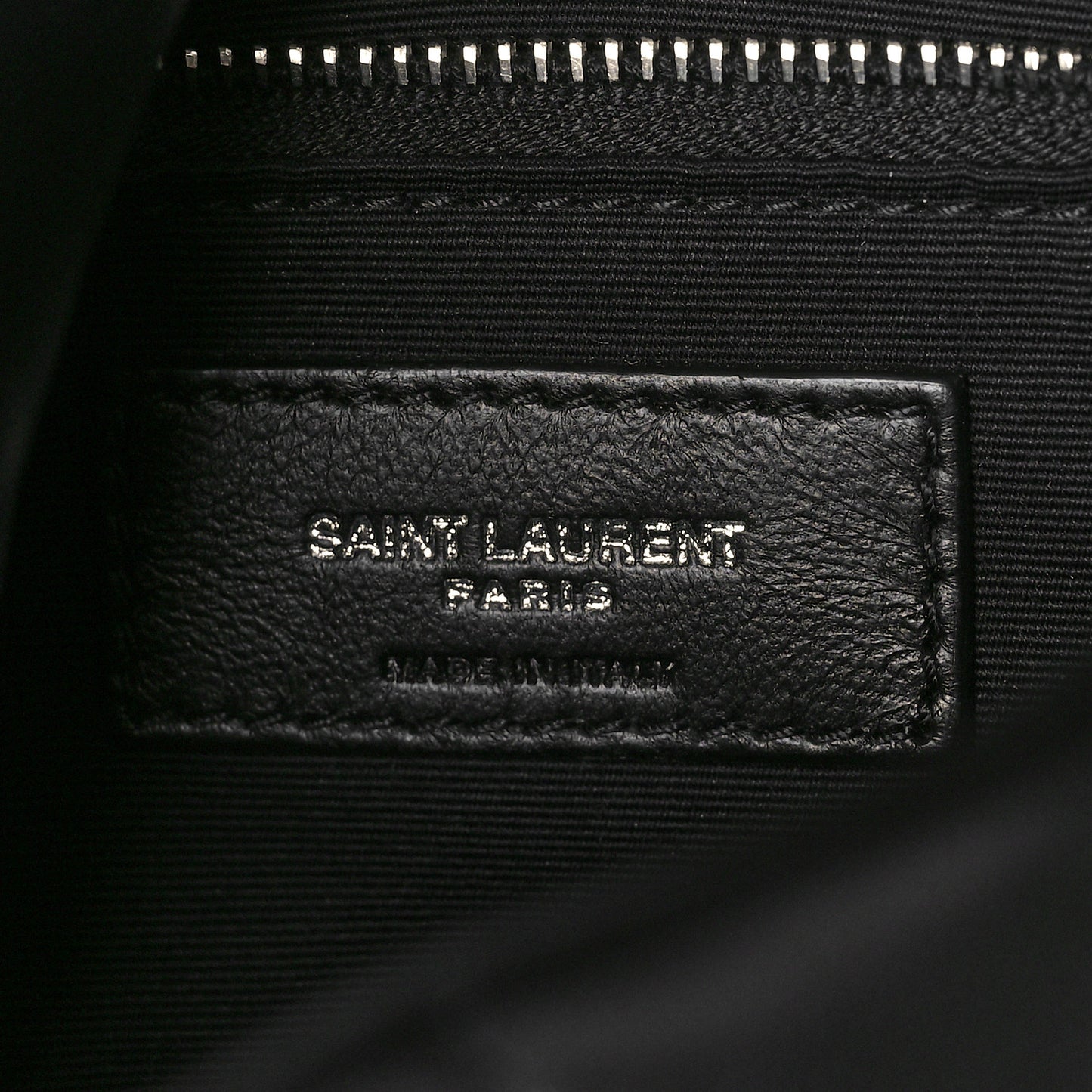 Lambskin Quilted Small Loulou Puffer Monogram Chain Satchel Black