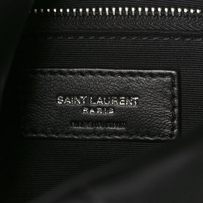 Saint Laurent Lambskin Quilted Small Loulou Puffer Monogram Chain Satchel Black 6 of 10