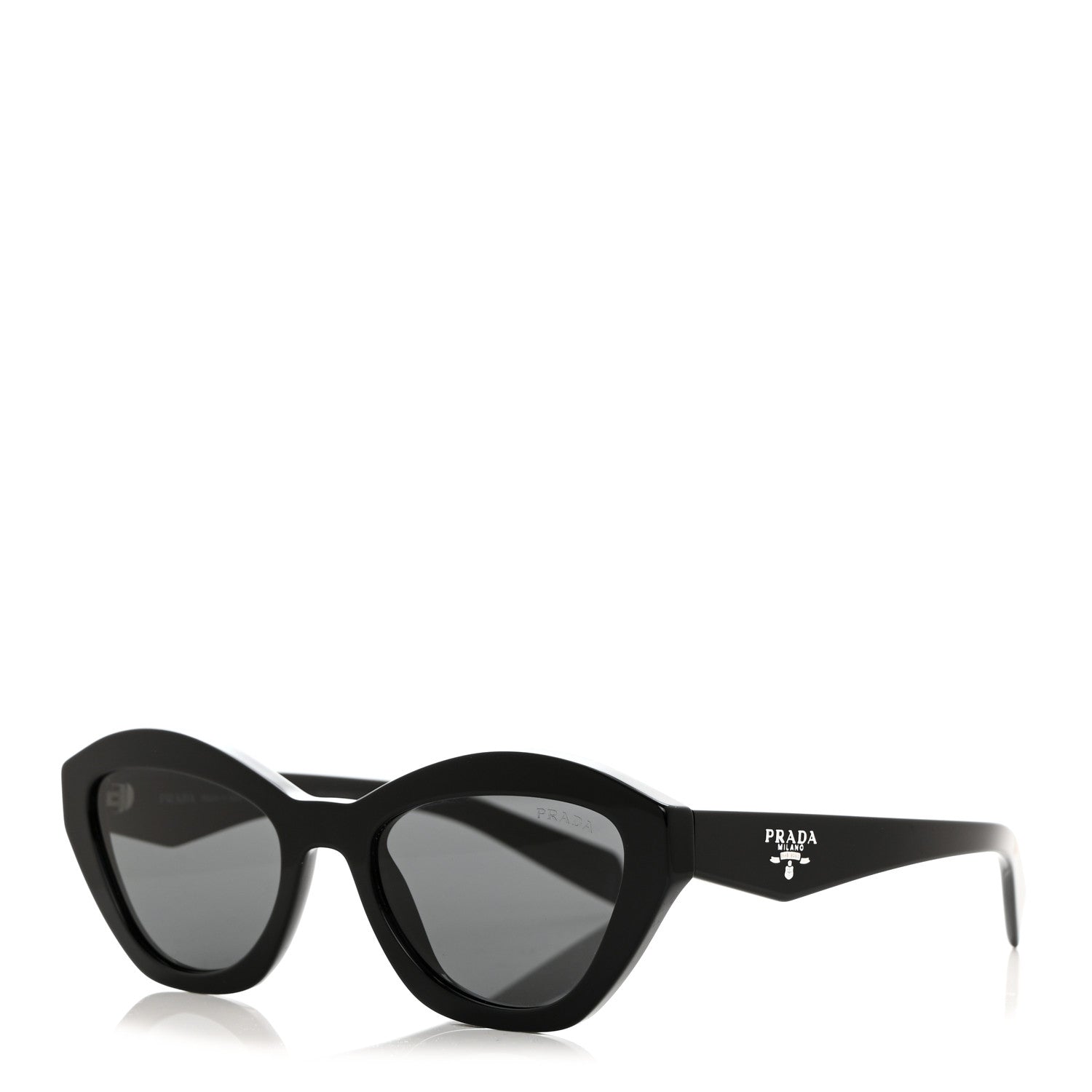 Prada Acetate Logo Sunglasses SPR A02-F Black 1 of 8