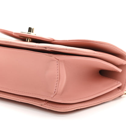 Chanel Calfskin Quilted Small Top Handle Flap Blush 9 of 9