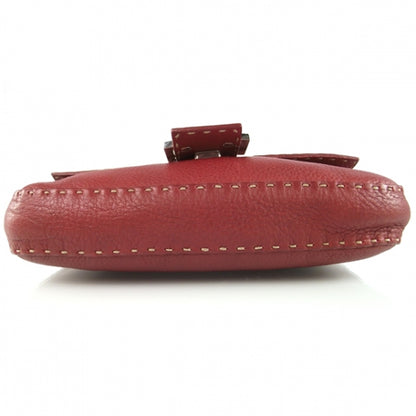 Fendi Leather Selleria Baguette Red 6 of 11