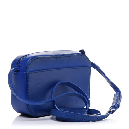Balenciaga Smooth Calfskin Logo XS Everyday Camera Bag Bleu Prim White 2 of 14