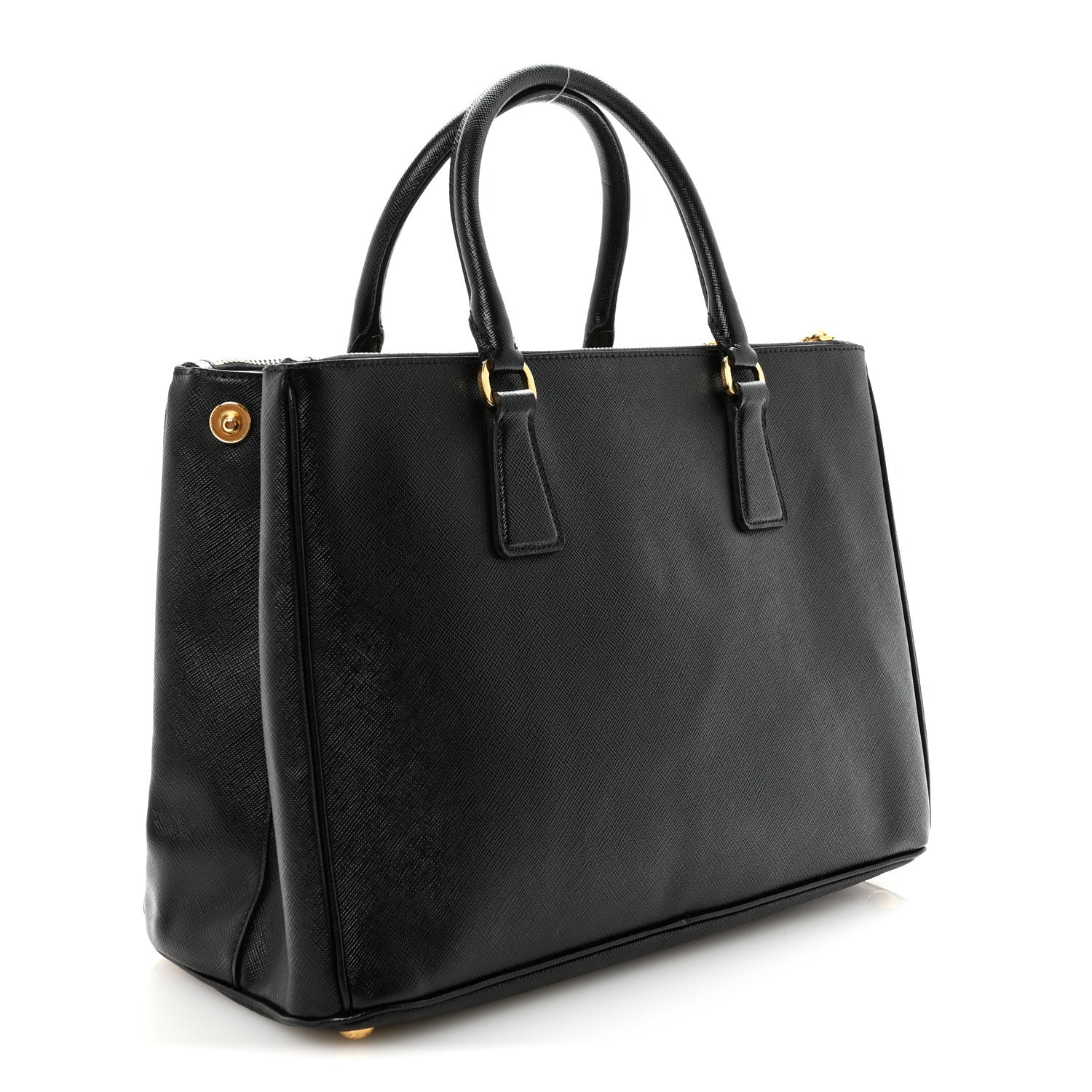 Prada Saffiano Medium Galleria Double Zip Tote Black 3 of 9