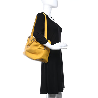 Dolce & Gabbana Calfskin Large Miss Sicily Satchel Yellow 2 of 16