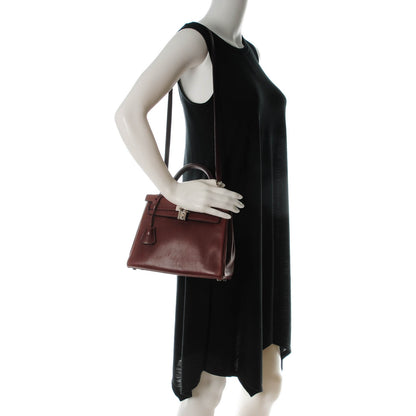 Hermes Veau Evergrain Kelly Retourne 25 Havane 2 of 23