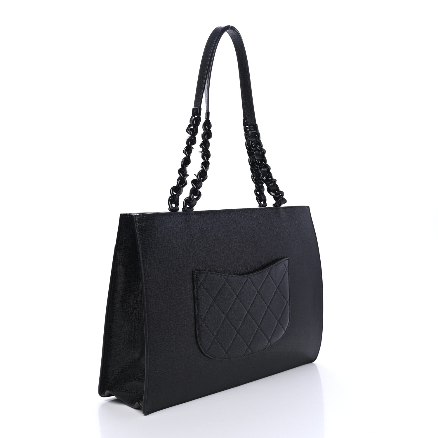 Chanel Caviar Quilted My Everything Large Shopping Tote Black 2 of 4