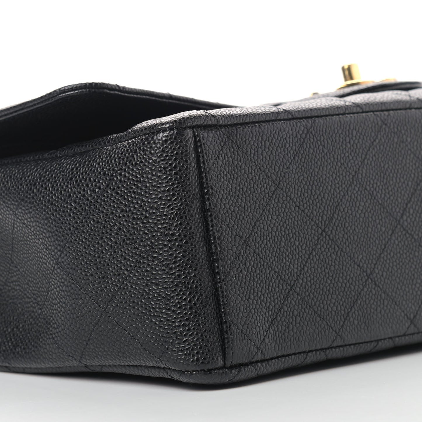Caviar Quilted Maxi Double Flap Black
