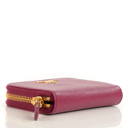 Prada Saffiano Metal Coin Purse Ametista 5 of 10