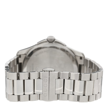 Gucci Stainless Steel Diamond Bezel Black Mother of Pearl 38mm G-Timeless Quartz Watch 3 of 6