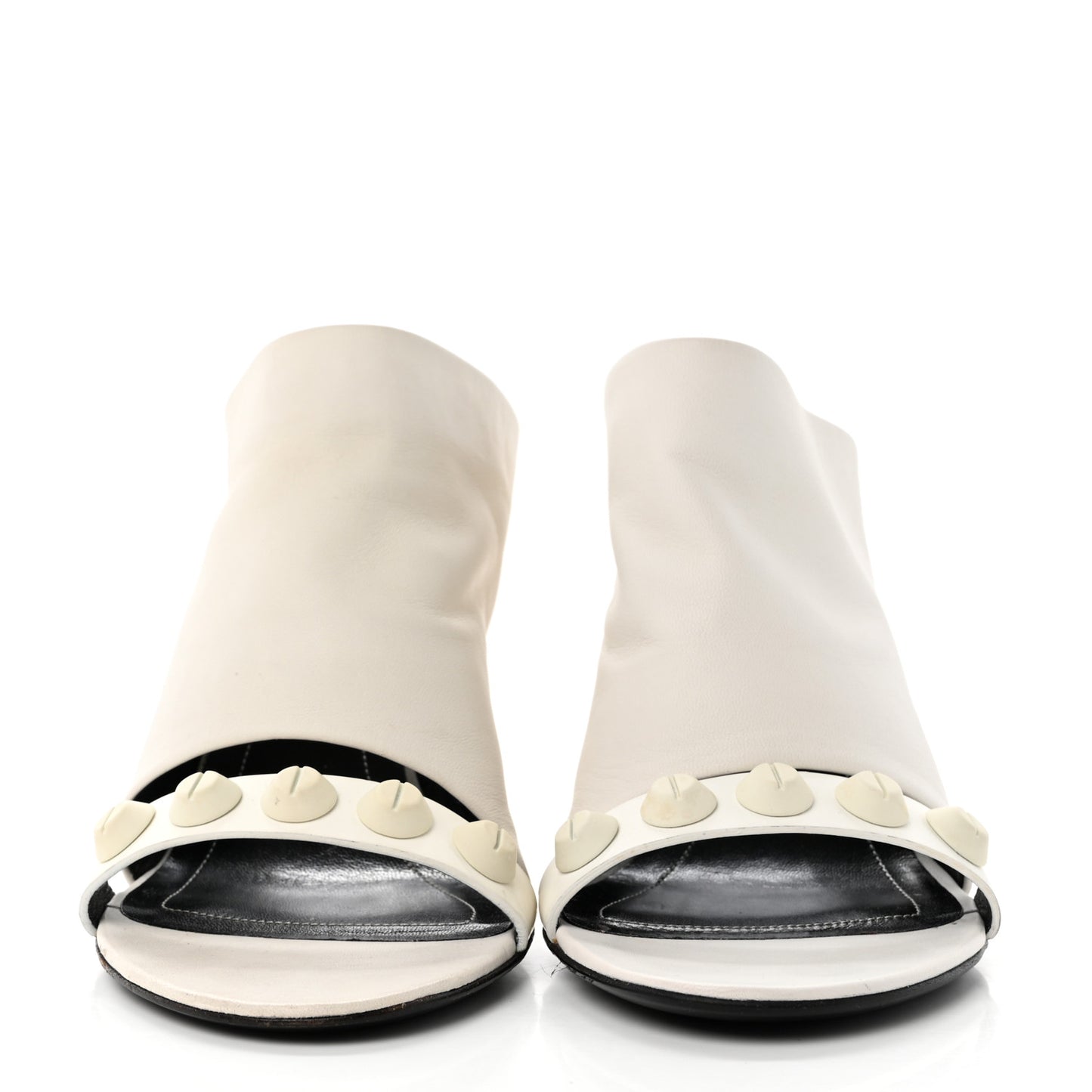 Smooth Nappa Opaque Wedge Sandals 37 White