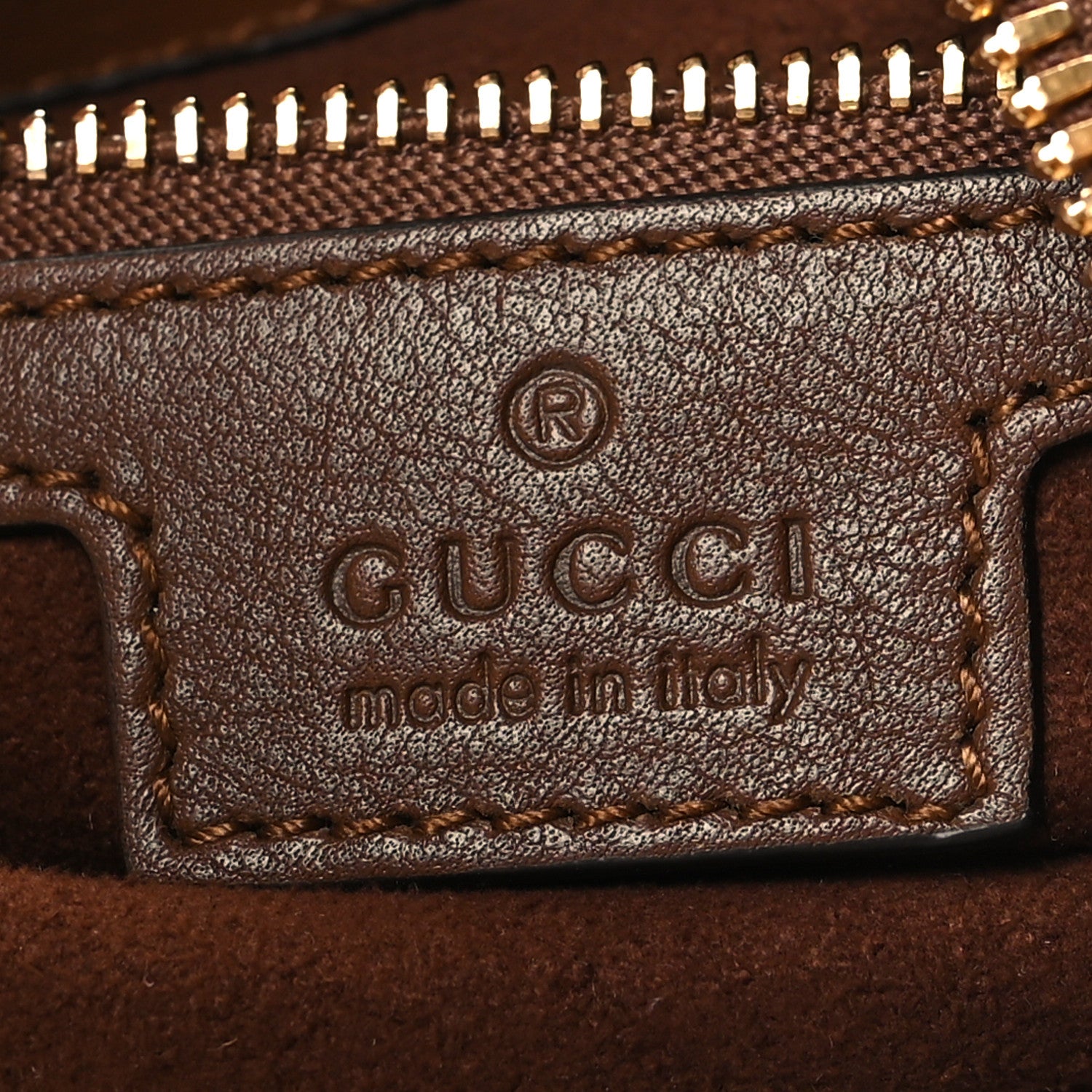 Gucci Suede Web Large Attache Shoulder Bag Brown 6 of 11