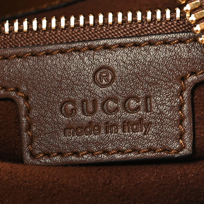 Gucci Suede Web Large Attache Shoulder Bag Brown 6 of 11