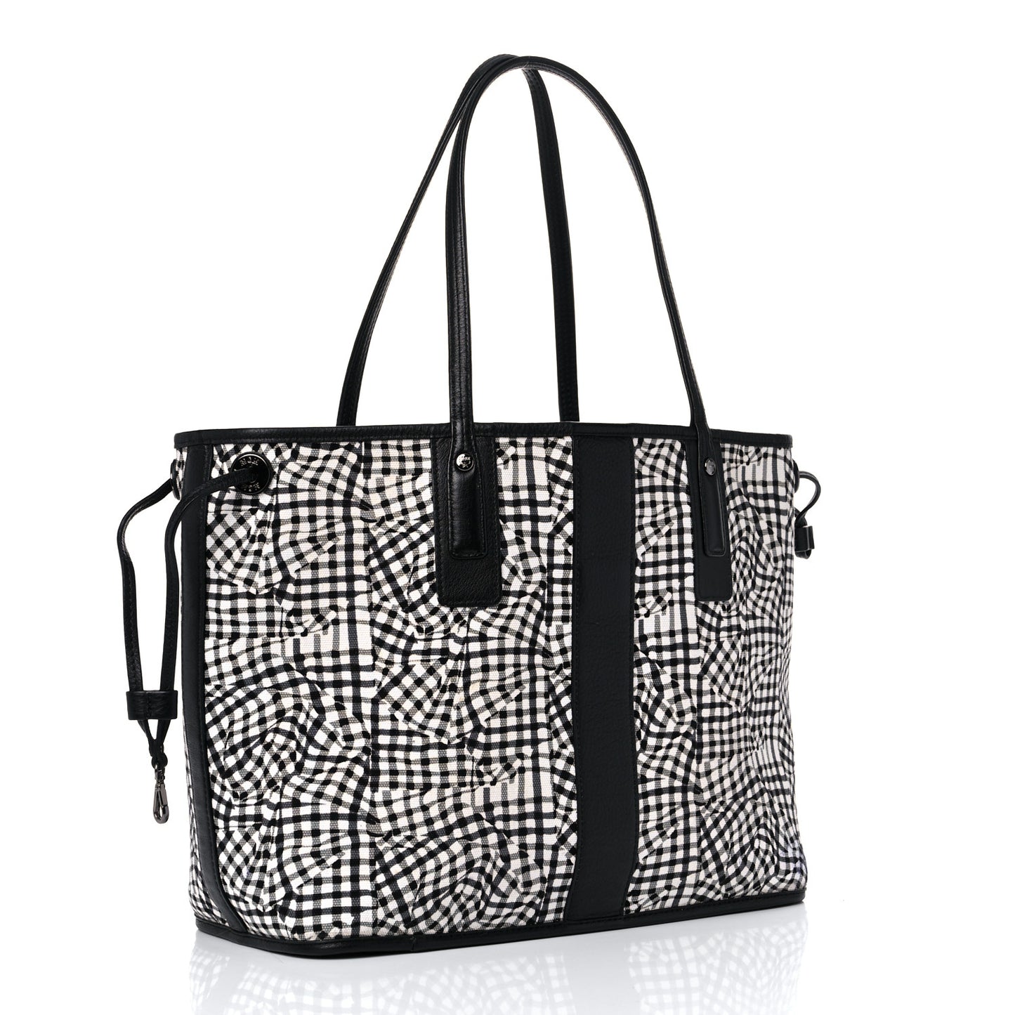 Visetos Medium Liz Reversible Shopper Tote Black