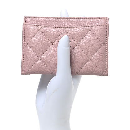 Chanel Caviar Quilted Card Holder Light Pink 2 of 8