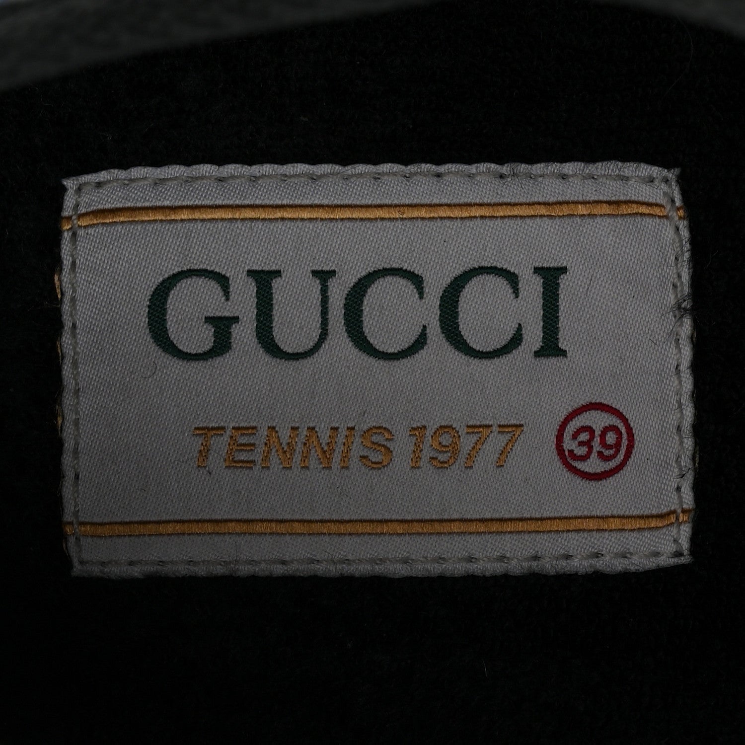Gucci Denim Crystal GG Monogram Womens 1977 Platform Tennis Sneakers 39 Blue Black 7 of 9