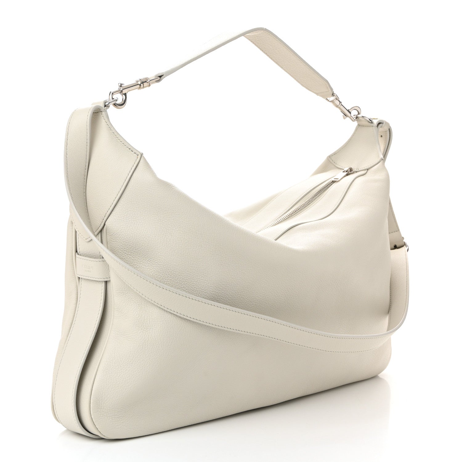 Celine Supple Calfskin Large Romy Shoulder Bag Rice 3 of 10
