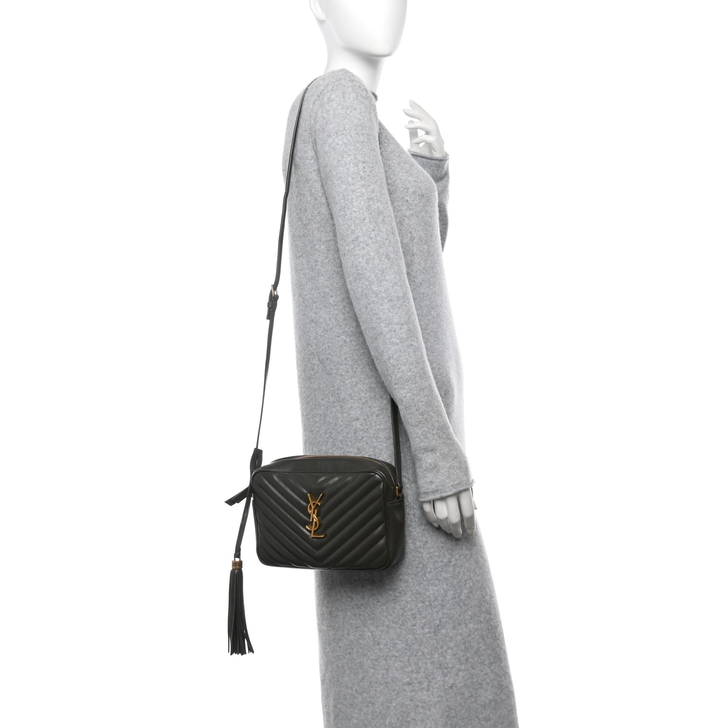 Calfskin Matelasse Monogram Lou Camera Bag Fog