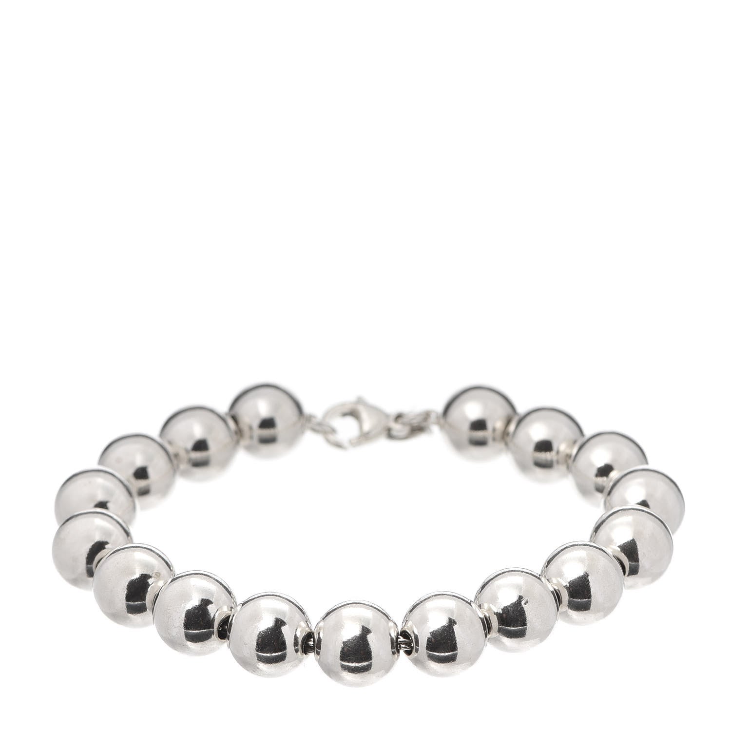 Tiffany Sterling Silver 10mm HardWear Ball Bracelet 1 of 5