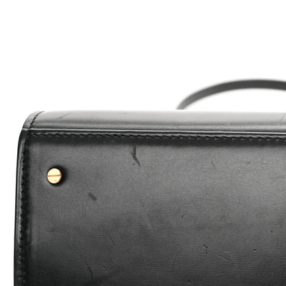 Saint Laurent Smooth Calfskin Medium Classic Monogram Cassandra Top Handle Black Rouge Legion 16 of 19