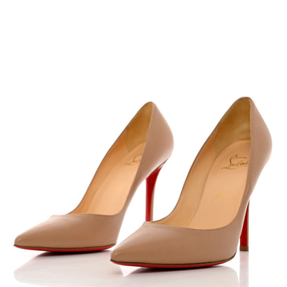 Christian Louboutin Nappa Apostrophy 100 Pumps 38 Nude 3 of 11