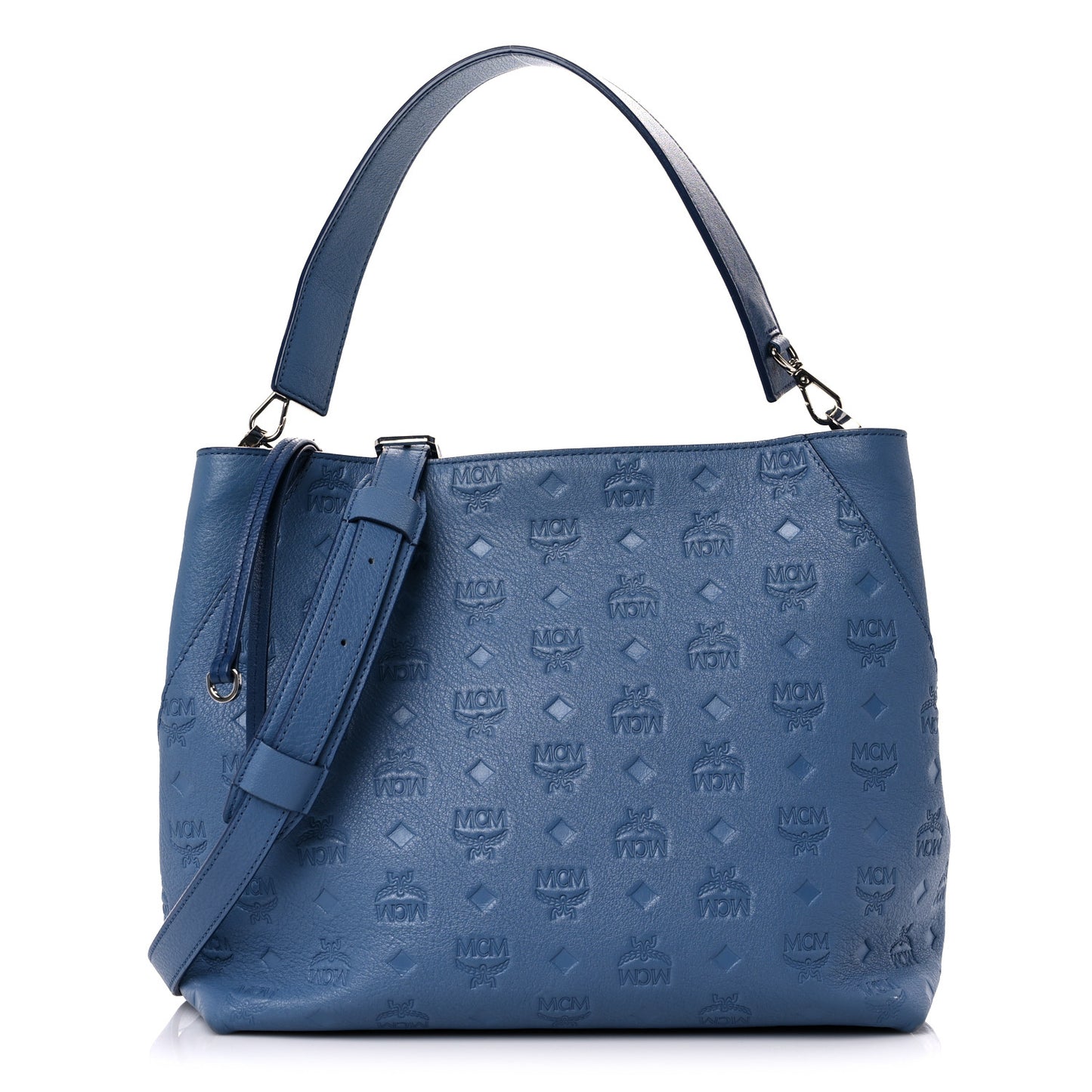 Calfskin Ottomar Monogram Medium Klara Hobo Luft Blue