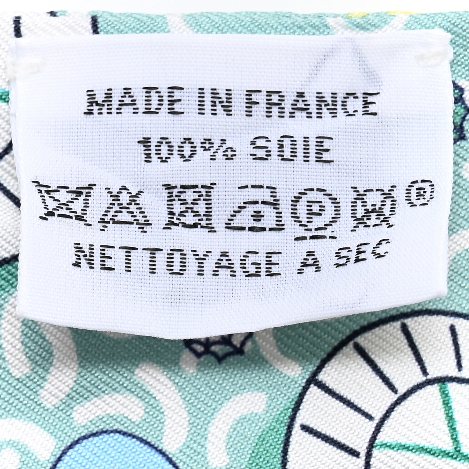 Hermes Silk Splash Park Twilly Vert De Gris Jaune Bleu 3 of 4