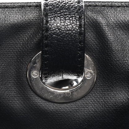 Chanel Coated Canvas Quilted Large Paris Biarritz Tote Black 12 of 19
