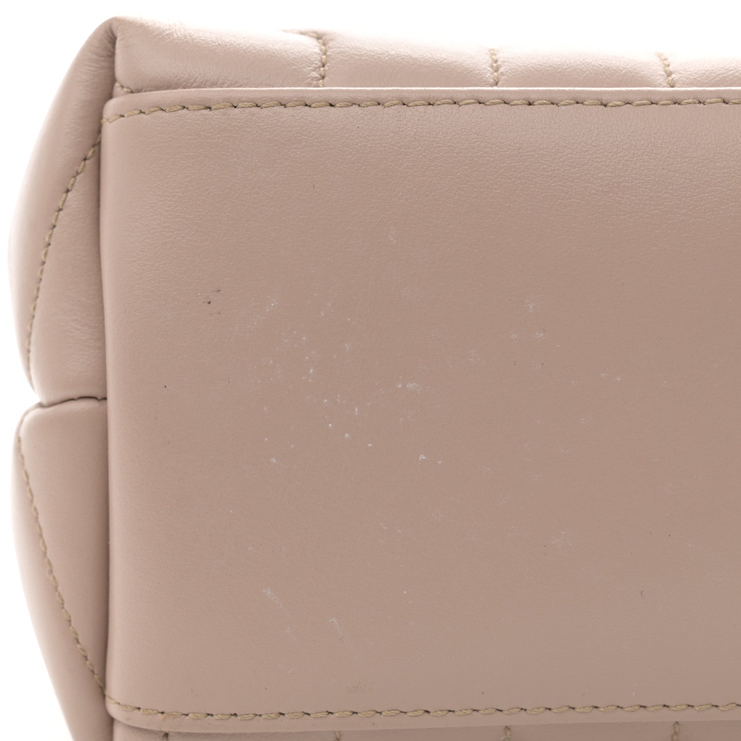 Saint Laurent Calfskin Y Quilted Monogram Medium Loulou Chain Satchel Light Natural 13 of 13