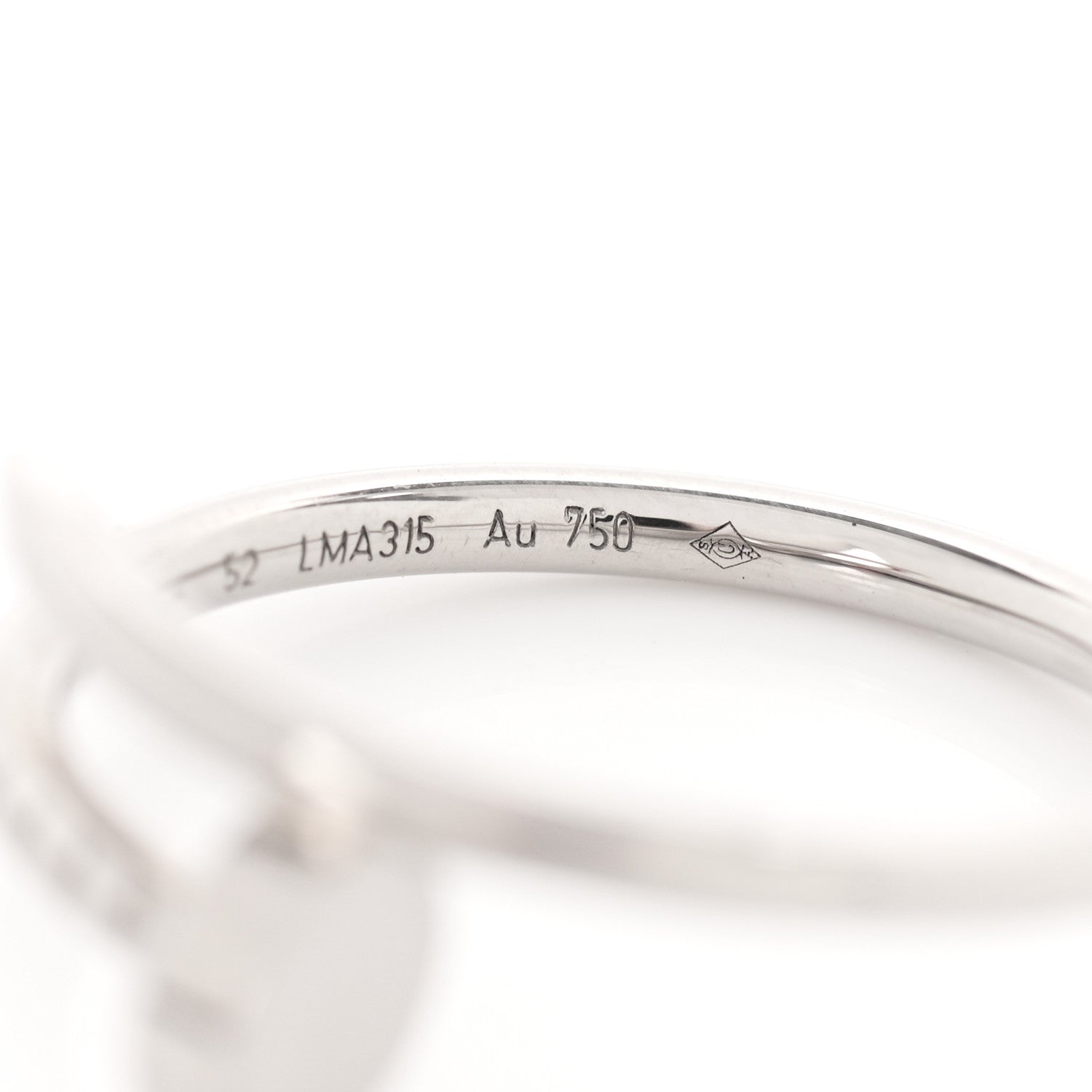 Cartier 18K White Gold Small Juste Un Clou Ring 52 6 5 of 6