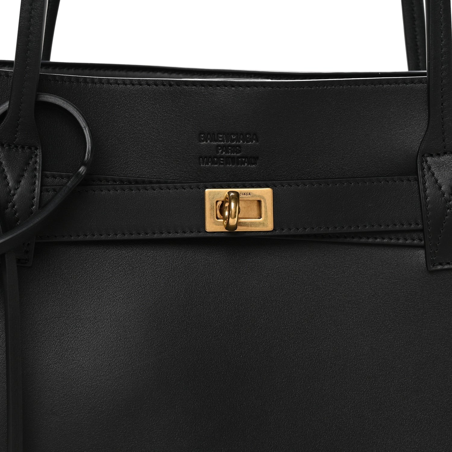 Balenciaga Smooth Calfskin Medium Bel Tote Bag Black 7 of 9