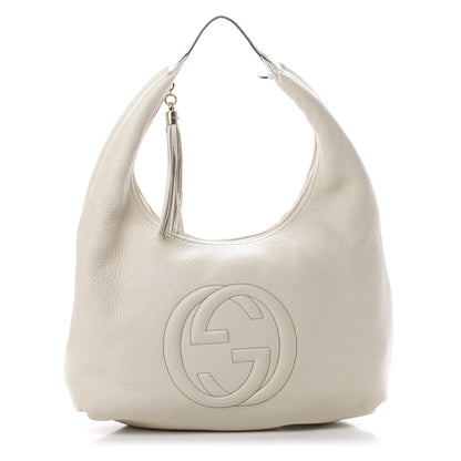 Gucci Cellarius Calfskin Soho Hobo Mystic White 1 of 13