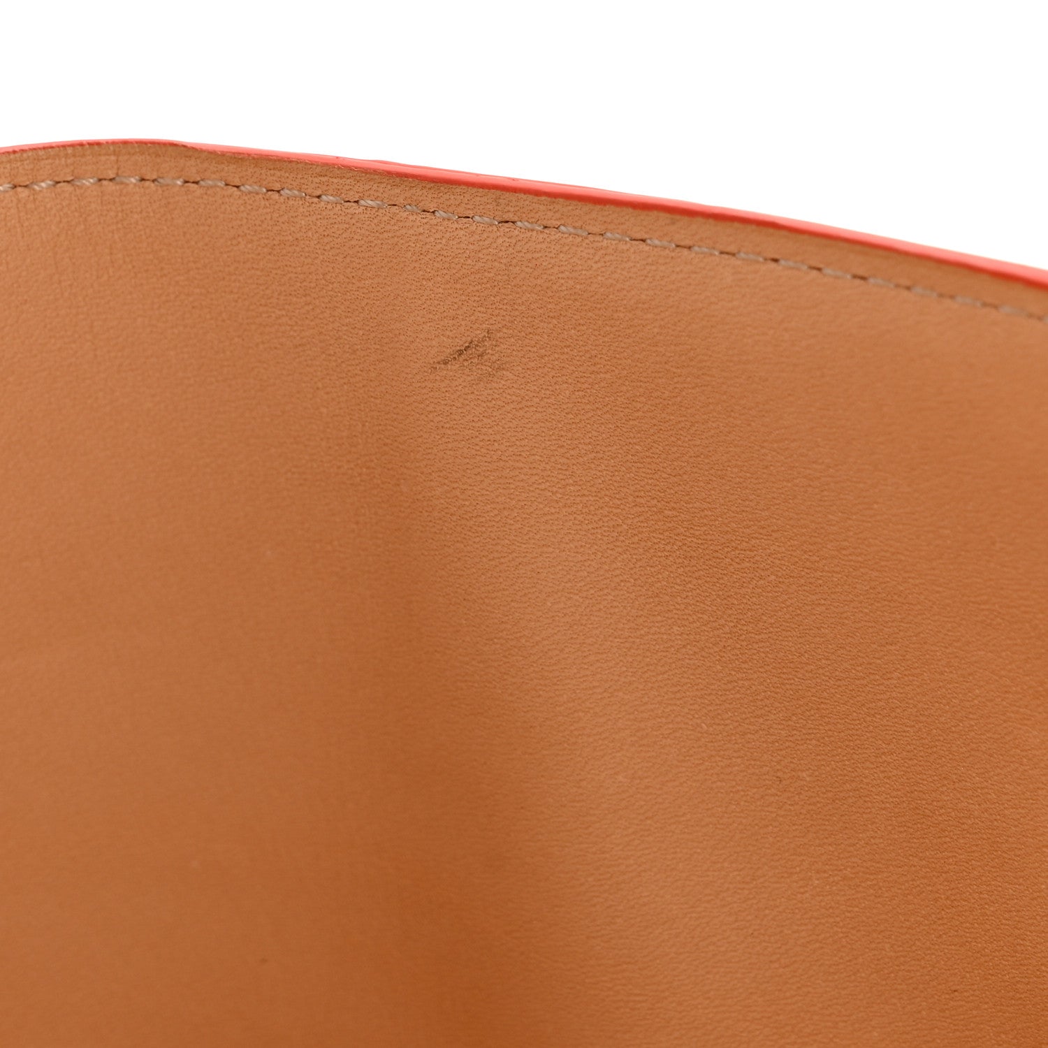 Delvaux Taurillon Crispe Presse A5 Pouch Red 11 of 12