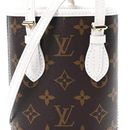 Louis Vuitton Monogram LV Match Nano Bucket Bag White 7 of 9