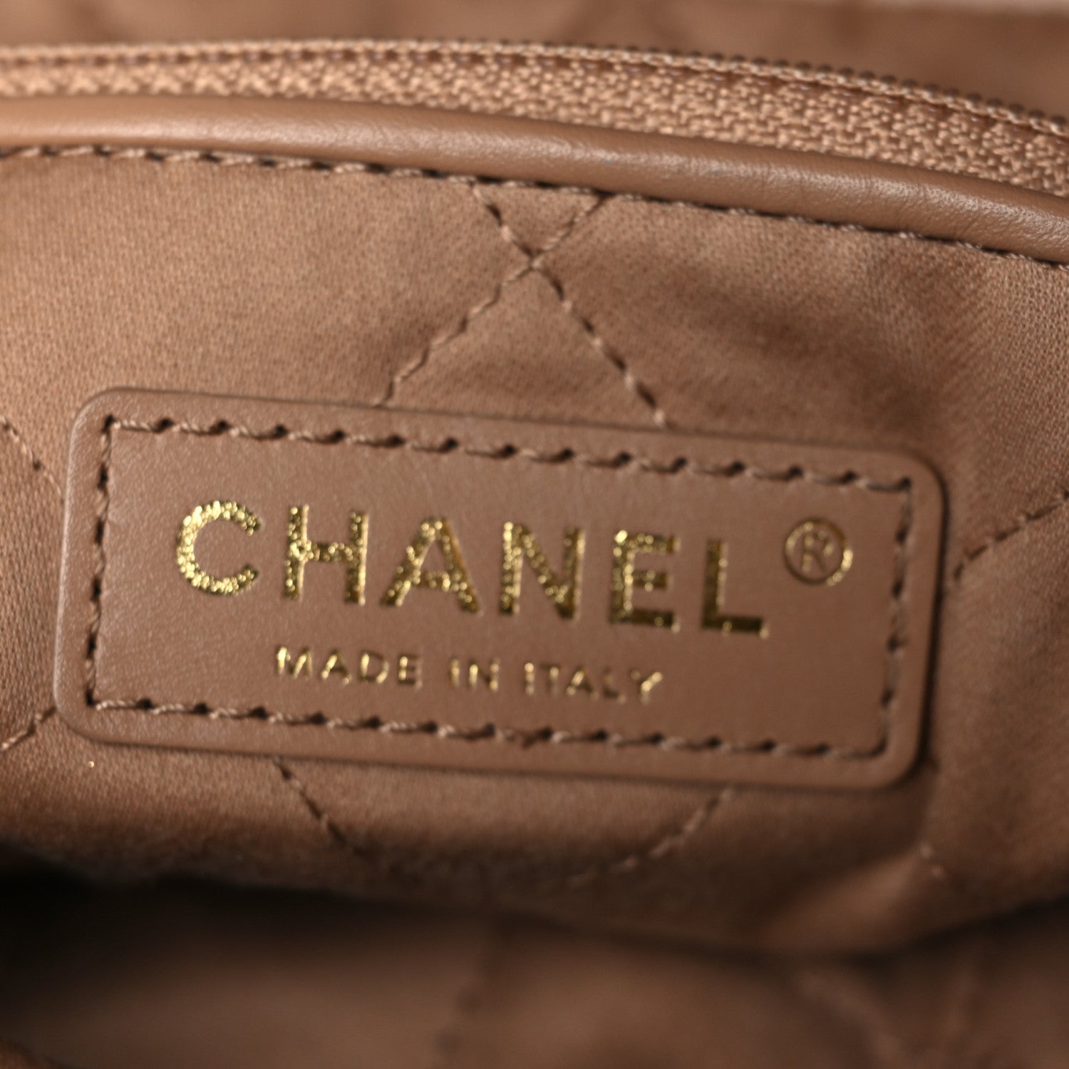 Chanel Shiny Calfskin Quilted Small Chanel 22 Beige 7 of 10